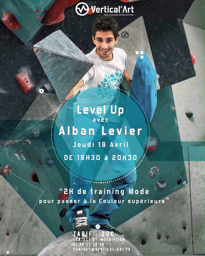 cour d'escalade de bloc avec alban levier / training mode / team vertical'art / montigny / salle de bloc / salle indoor / restaurant / bar