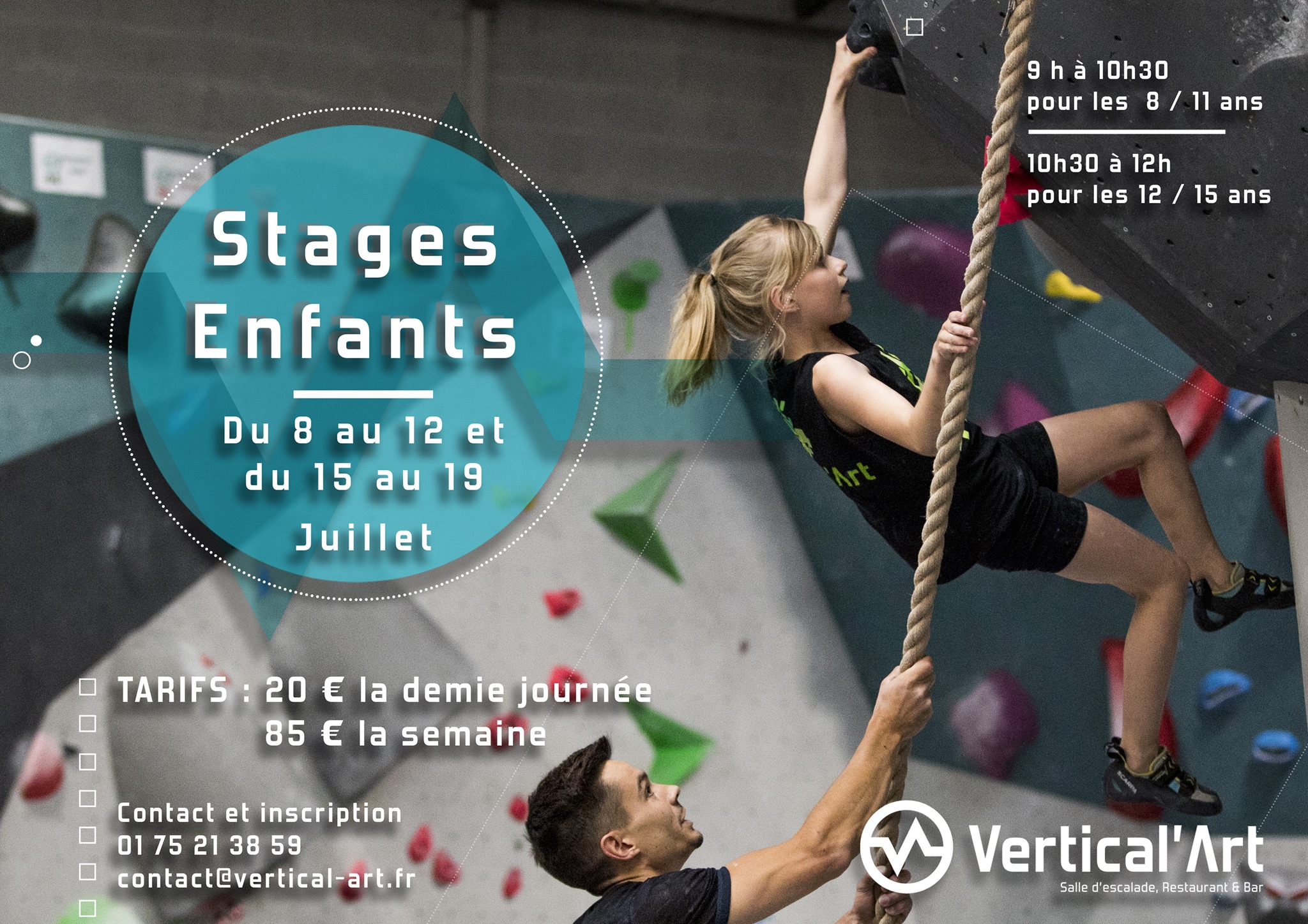 stage enfant à vertical'art saint-Quentin-en-Yvelines- enfants - jeux