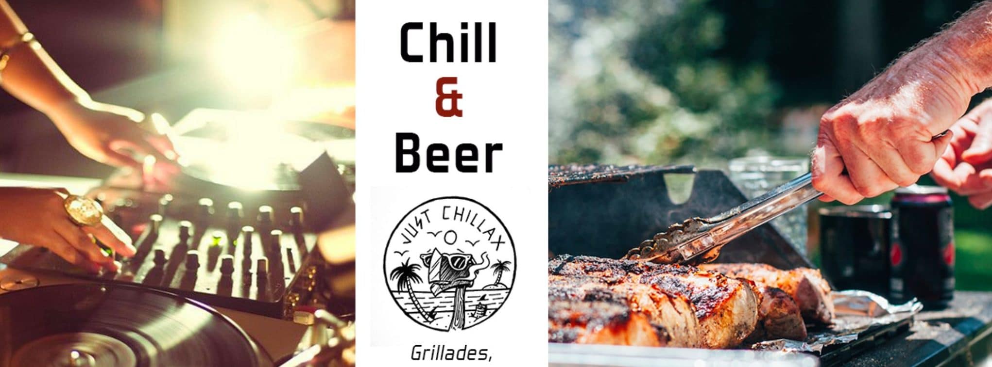 chill and beer - moment agréables -musique -platines- DJ - grillades
