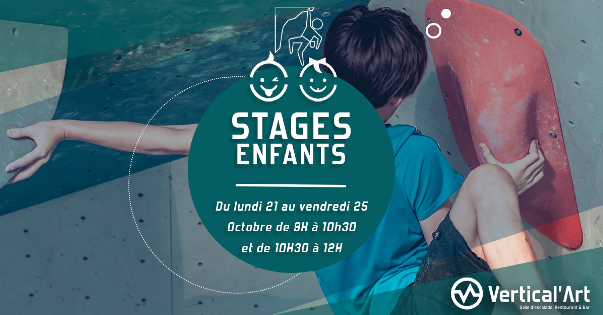 stage enfants à Vertical’Art - Saint-Quentin-En-Yvelines-en-yvelines - escalade de blocs - cours