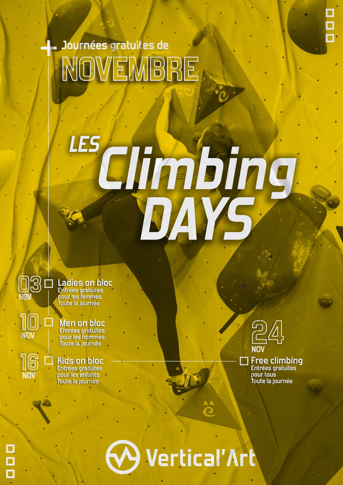 Climbing days à Vertical'Art Saint-Quentin-en-Yvelines Novembre 2022