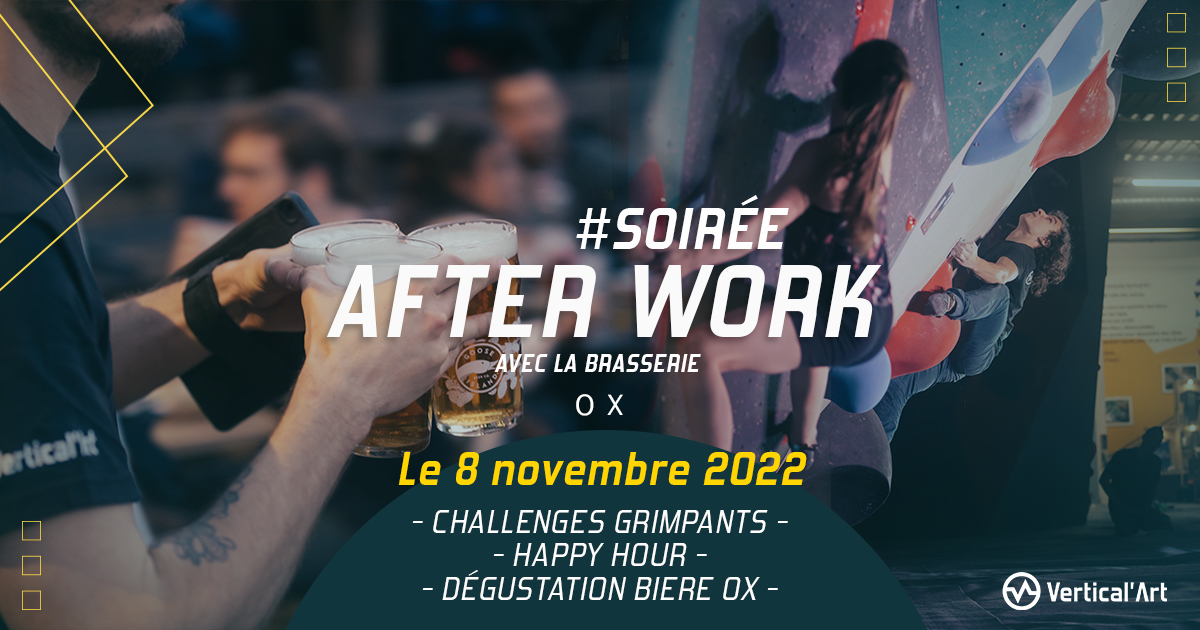 Afterwork Vertical'Art Saint-Quentin-en-Yvelines mardi 8 novembre 2022