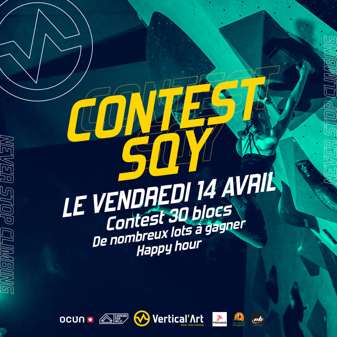 Contest de blocs Vertical'Art Saint-Quentin-en-Yvelines vendredi 14 avril 2023