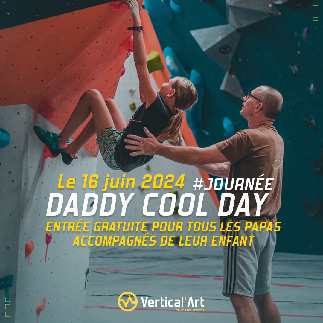 Fête des pères à Vertical'Art Saint-Quentin-en-Yvelines dimanche 16 juin, escalade gratuite pour les papas