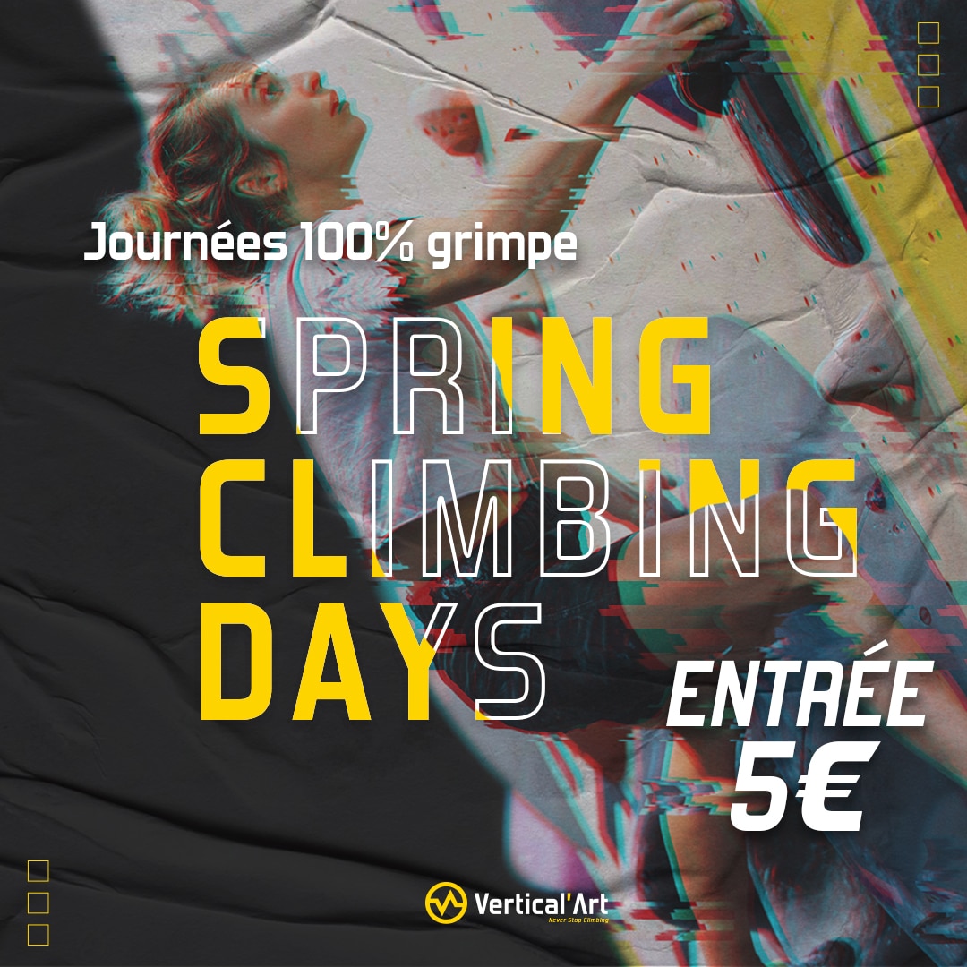 Spring Climbing Days à Vertical’Art SQY, escalade à 5€ pour tous en mars