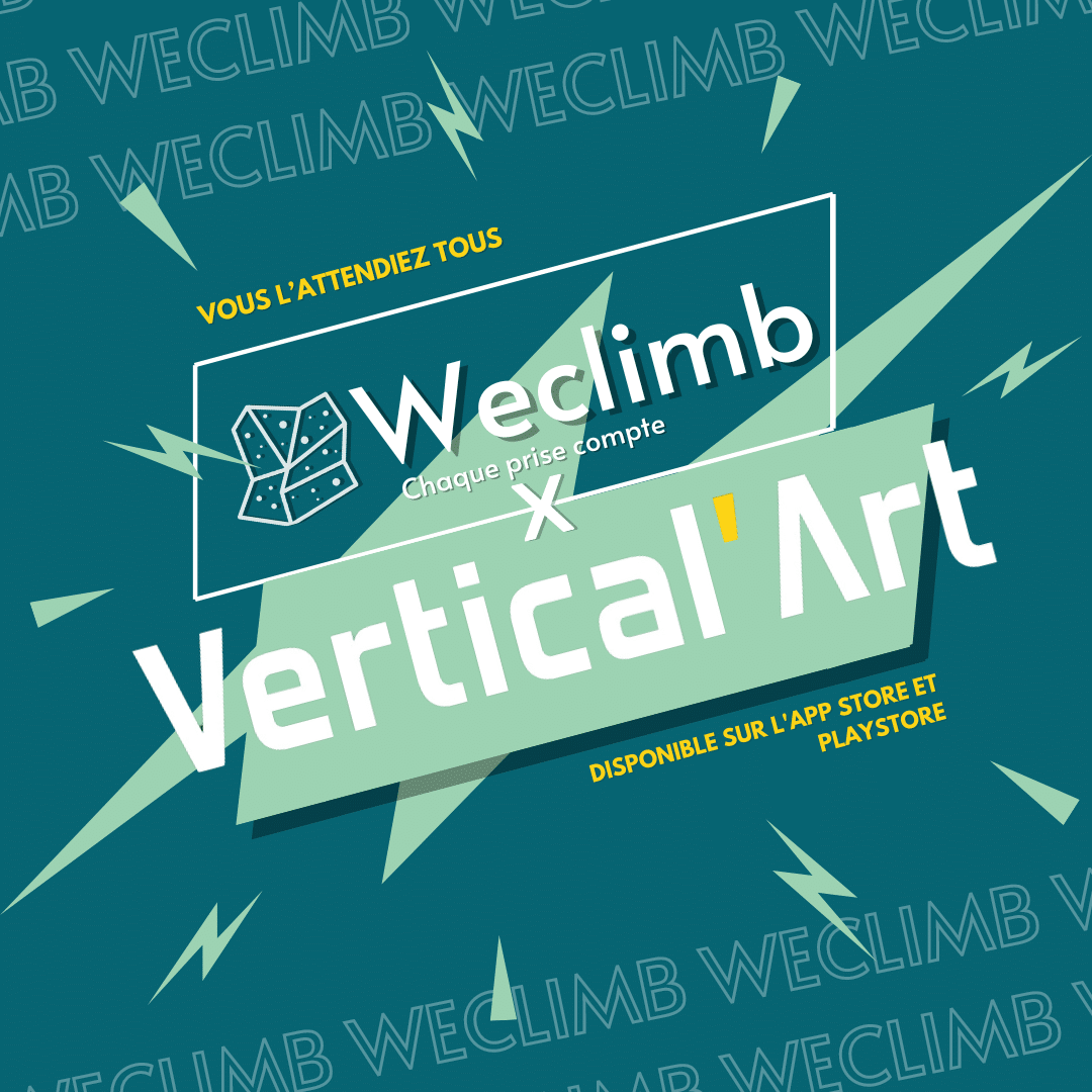 Weclimb X Vertical'Art SQY : L'application XXL pour la grimpe dans votre salle d'escalade