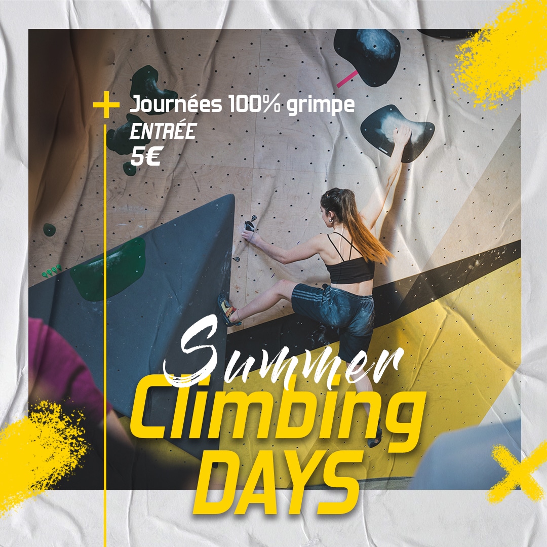 Summer Climbing Days à Vertical’Art SQY, escalade à 5€ pour tous en juillet 2024