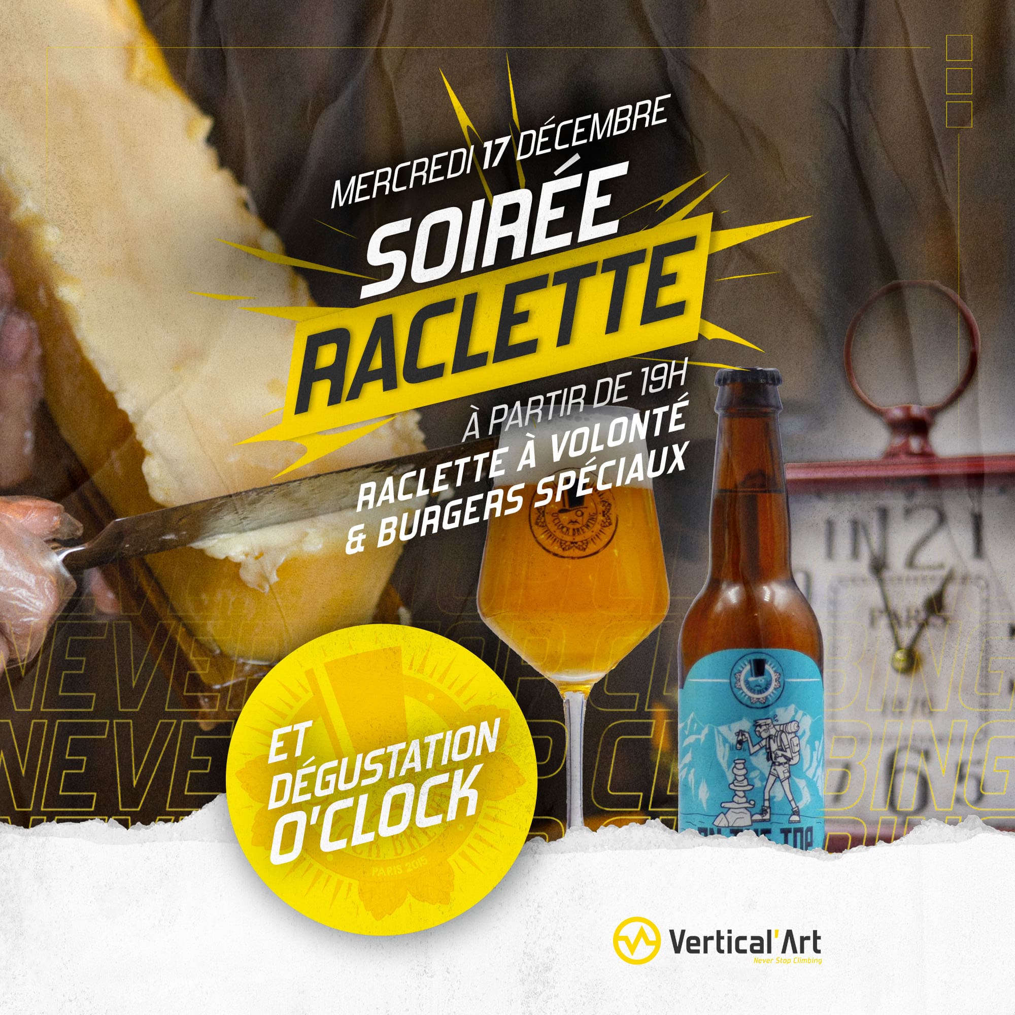 Raclette x Dégustation O'Clock - SQY - Insta
